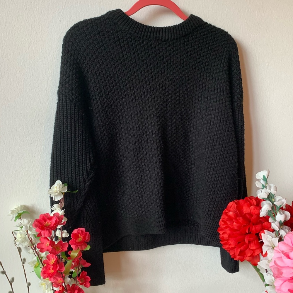 Thick Black Topshop Sweater, Size M